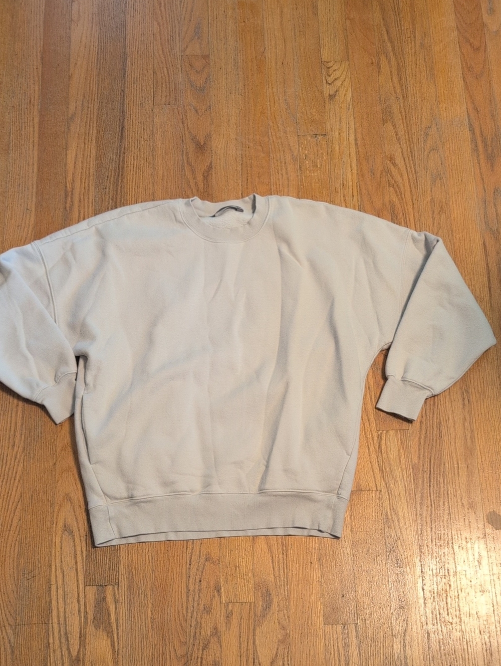 Tuff Athletics Crewneck Sweater in Light Gray
